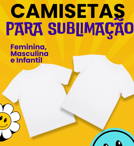 camiseta para sublimação